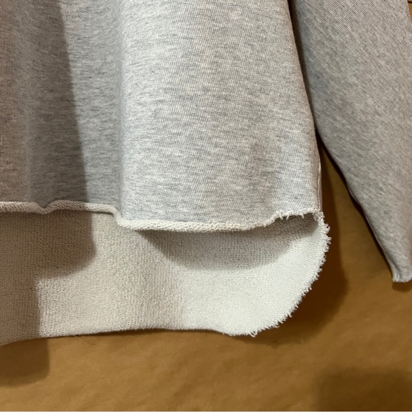 Frank & Eileen | Anna Long Sleeve Capelet Sweatshirt Pullover Grey Size L - Picture 6 of 11